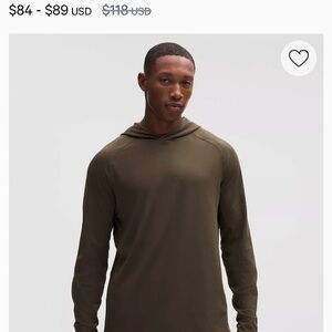 Olive Green Men's Hoodie Shirt
